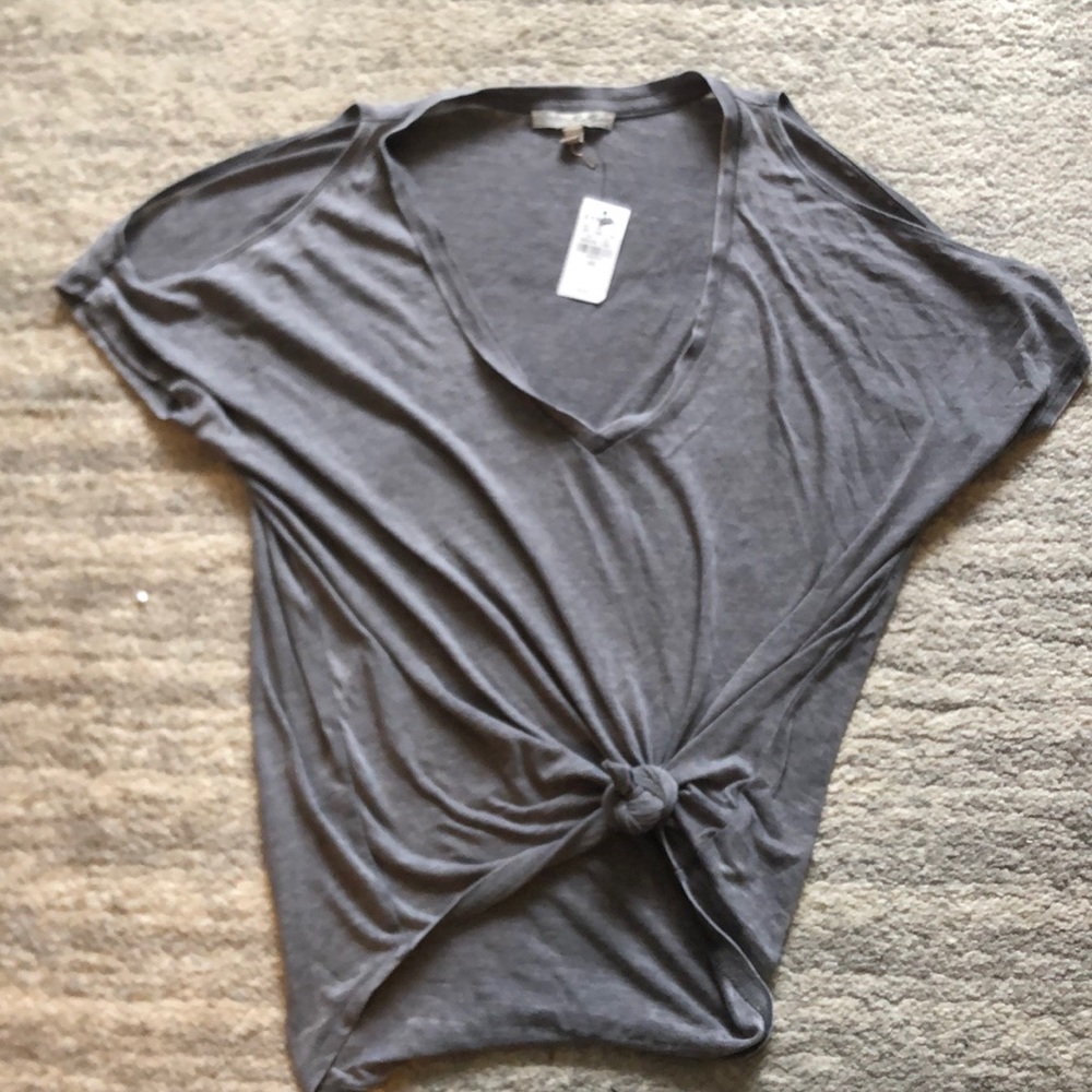 Express v neck with open shoulders